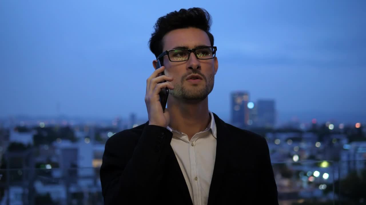 Video Stock Businessman Taking A Phone Call Live Wallpaper For PC