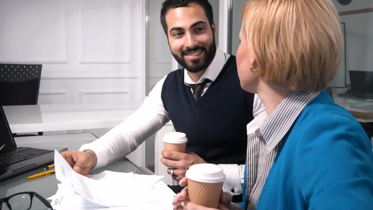 Video Stock Businessman And His Partner In Business Meeting Live Wallpaper For PC