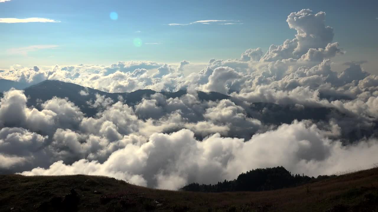 Video Stock Clouds Moving Above The Mountains Live Wallpaper For PC