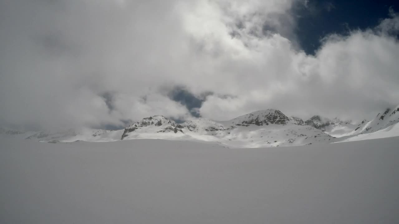 Video Stock Clouds In Snowy Mountain Live Wallpaper For PC