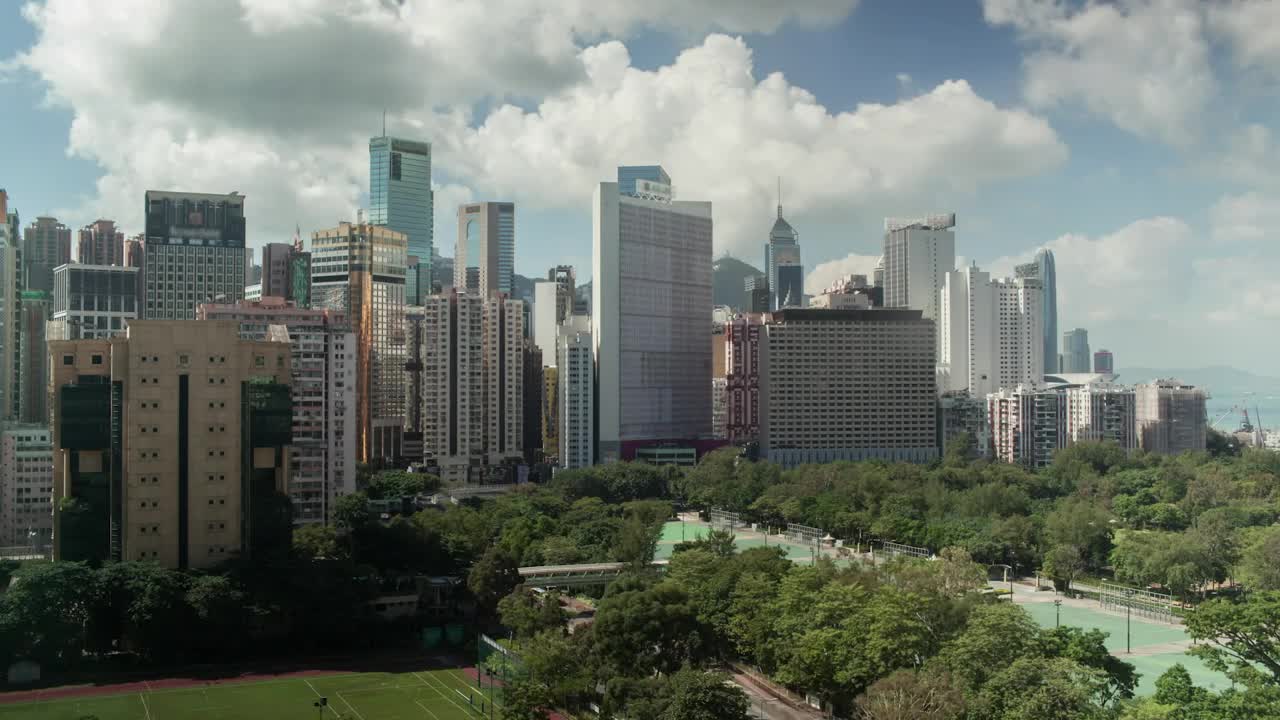 Video Stock Clouds High Above Hong Kong Live Wallpaper For PC