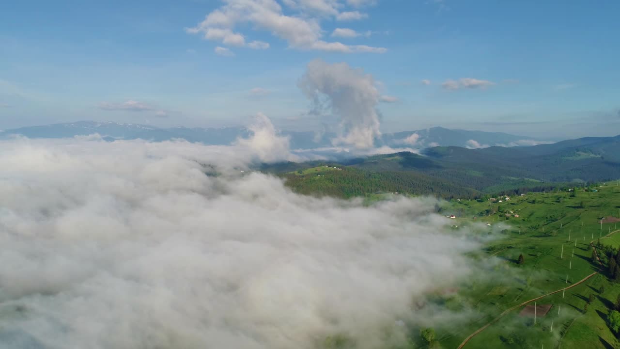 Video Stock Clouds Covering High Mountains In Spring Live Wallpaper For PC