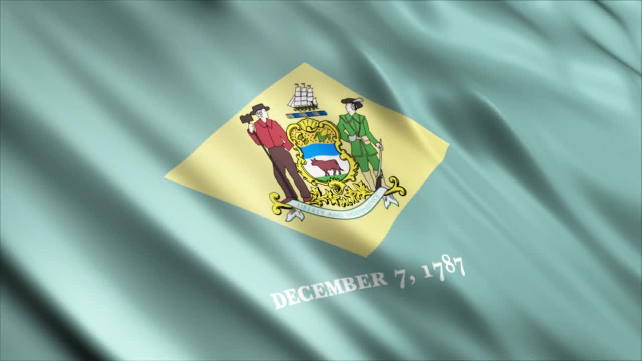 Stock Video Delaware State Flag From Usa Live Wallpaper For PC
