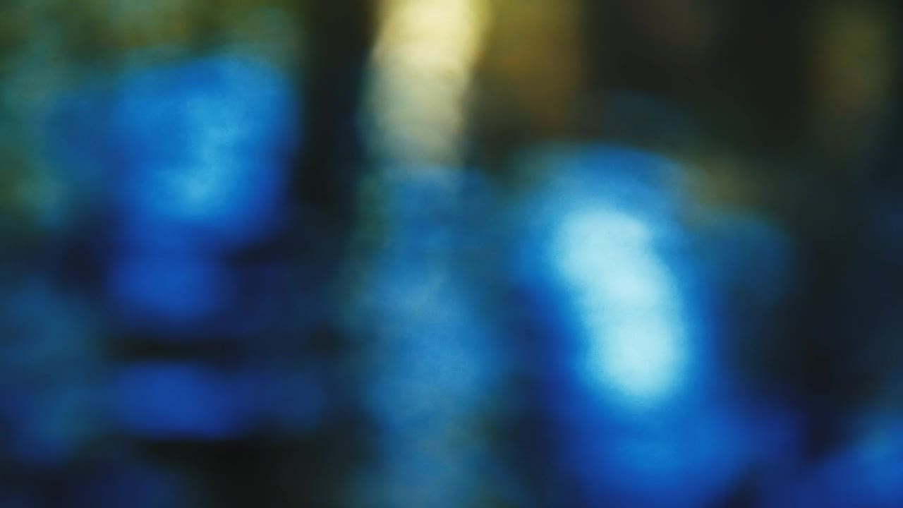 Stock Video Defocused Blue Lights Reflected In Water Live Wallpaper For PC