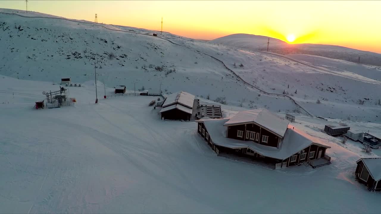 Stock Video Deep Snow Covering A Resort Live Wallpaper For PC