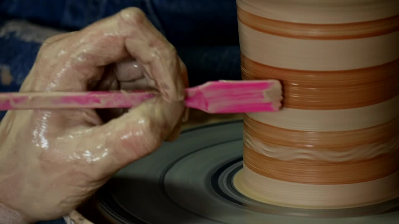 Stock Video Decorating A Clay Pot Live Wallpaper For PC