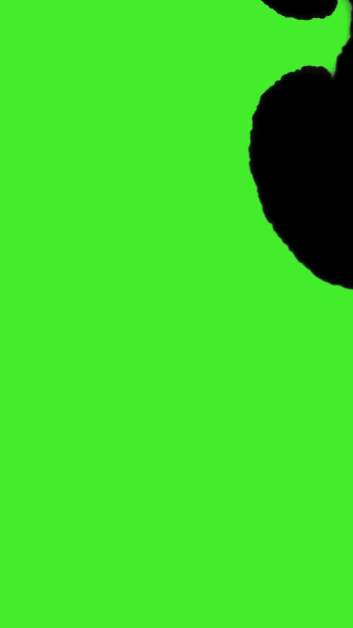 Stock Video Dark Substance Covering A Green Background Live Wallpaper For PC