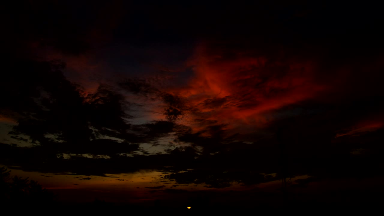 Stock Video Dark Red Sky In The Morning Live Wallpaper For PC