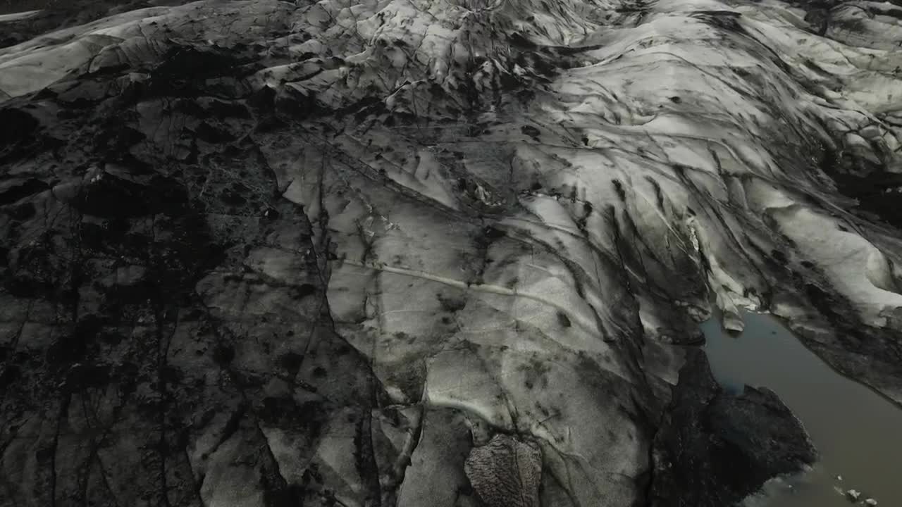 Stock Video Dark Glacier In Iceland Live Wallpaper For PC