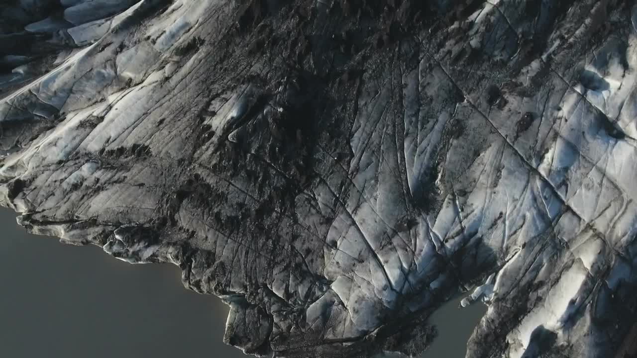 Stock Video Dark Glacier Ice Top View Live Wallpaper For PC