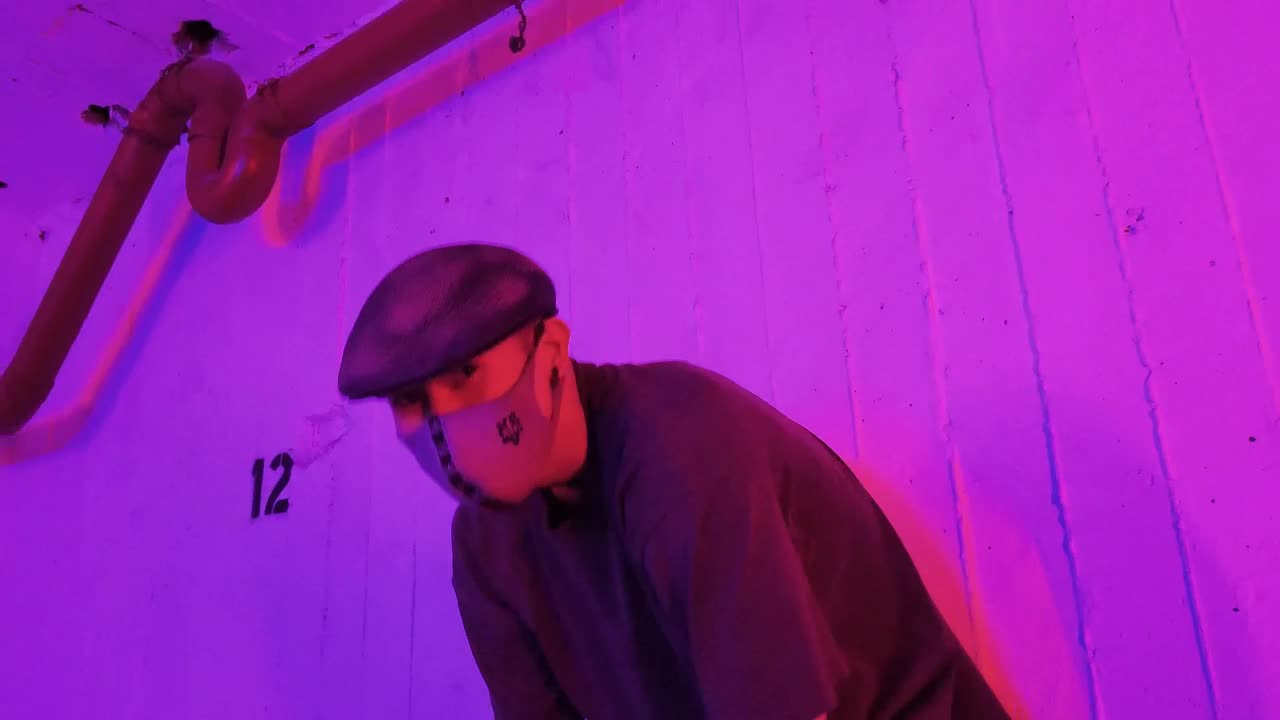 Stock Video Dancing Break Dance In An Empty Parking Lot With A Live Wallpaper For PC