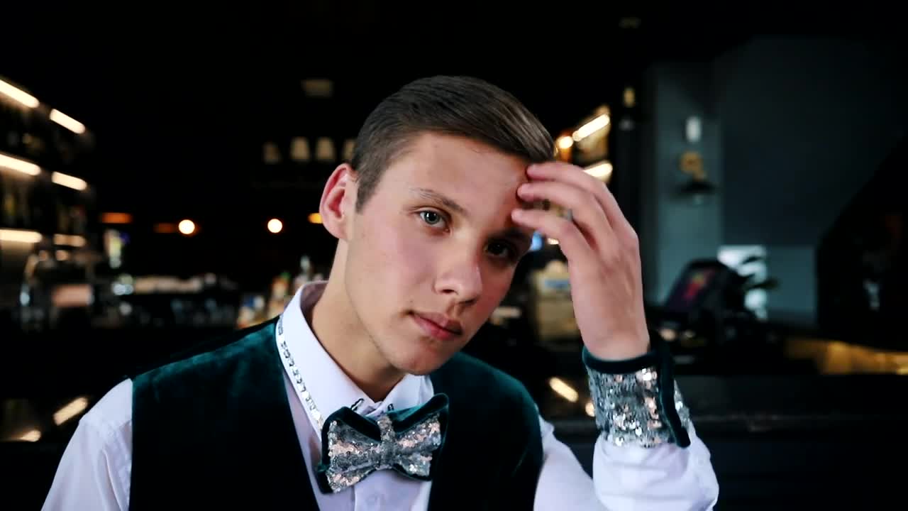 Stock Video Dancer Combing His Hair Before A Performance Live Wallpaper For PC