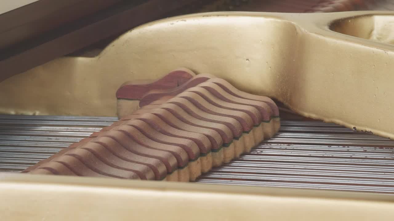 Stock Video Dampers Rising Up Inside A Piano Live Wallpaper For PC