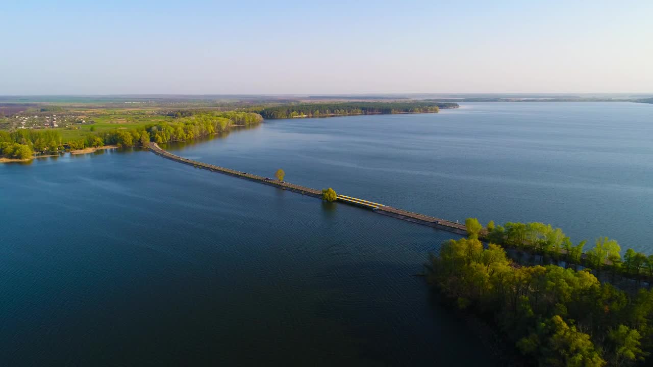 Stock Video Dam River Drone Shot Live Wallpaper For PC