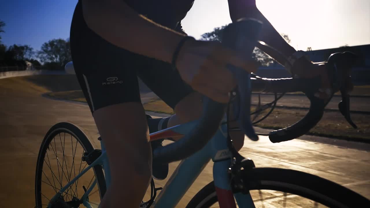 Stock Video Cyclist Riding On A Cycling Track Outdoors Live Wallpaper For PC