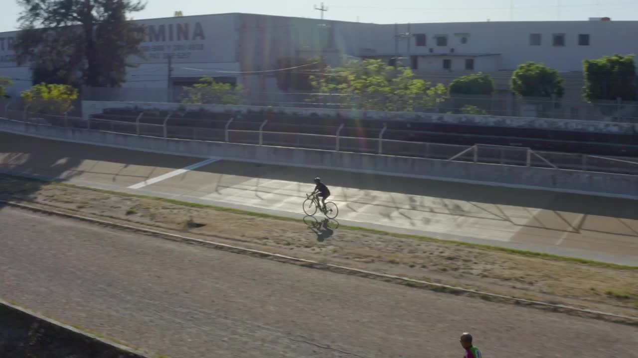 Stock Video Cyclist On A Track Outdoors Live Wallpaper For PC