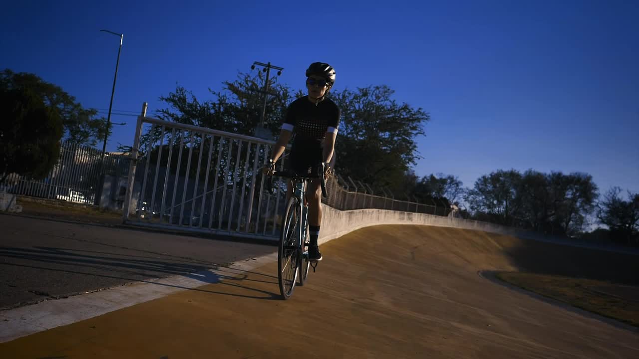 Stock Video Cyclist On A Cycling Track Outdoors Live Wallpaper For PC