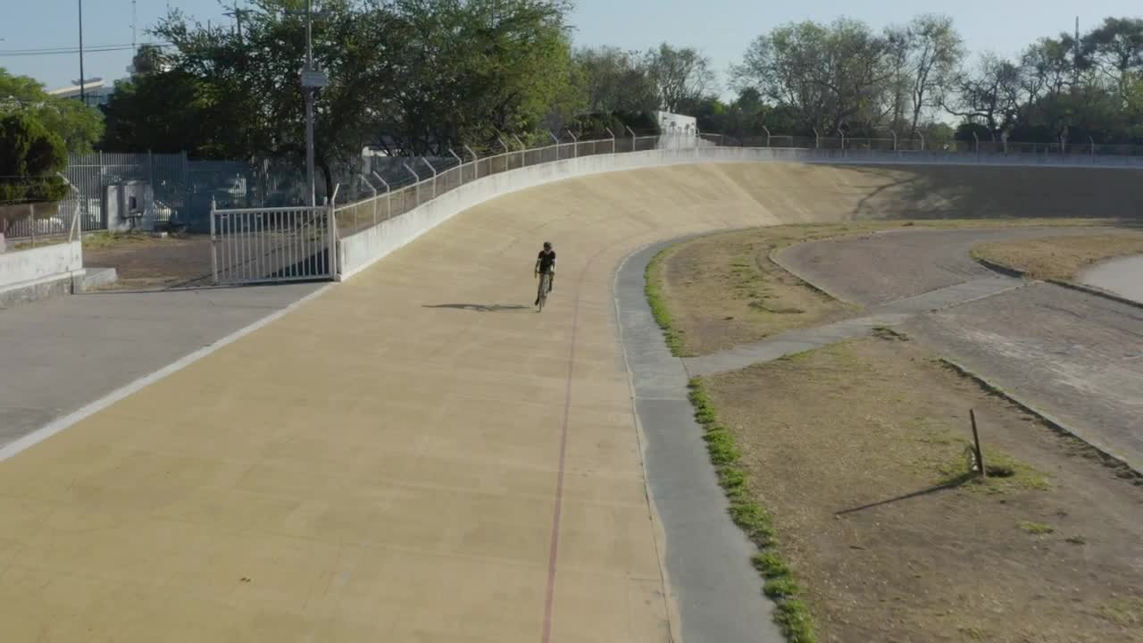 Stock Video Cyclist On A Cycling Track In A Park Live Wallpaper For PC