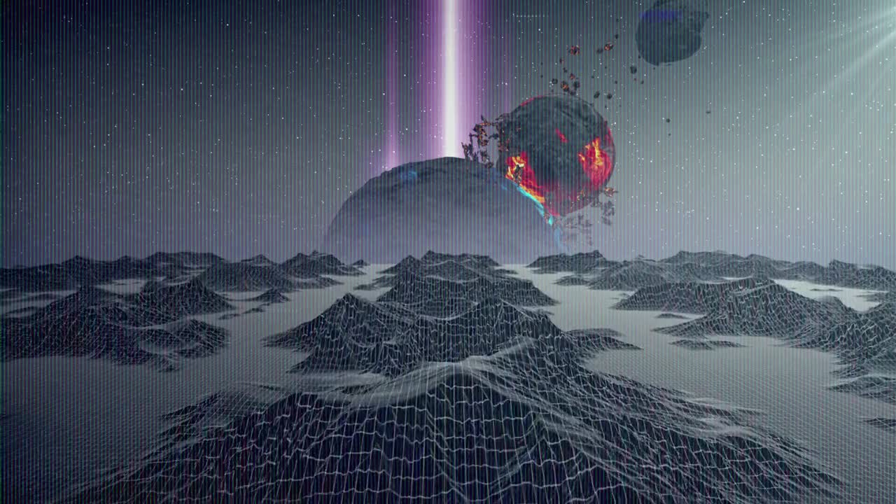 Stock Video Cyberpunk World In The Space Live Wallpaper For PC