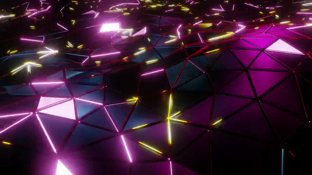 Stock Video Cyberpunk Style Purple Laser Lights Surface Live Wallpaper For PC