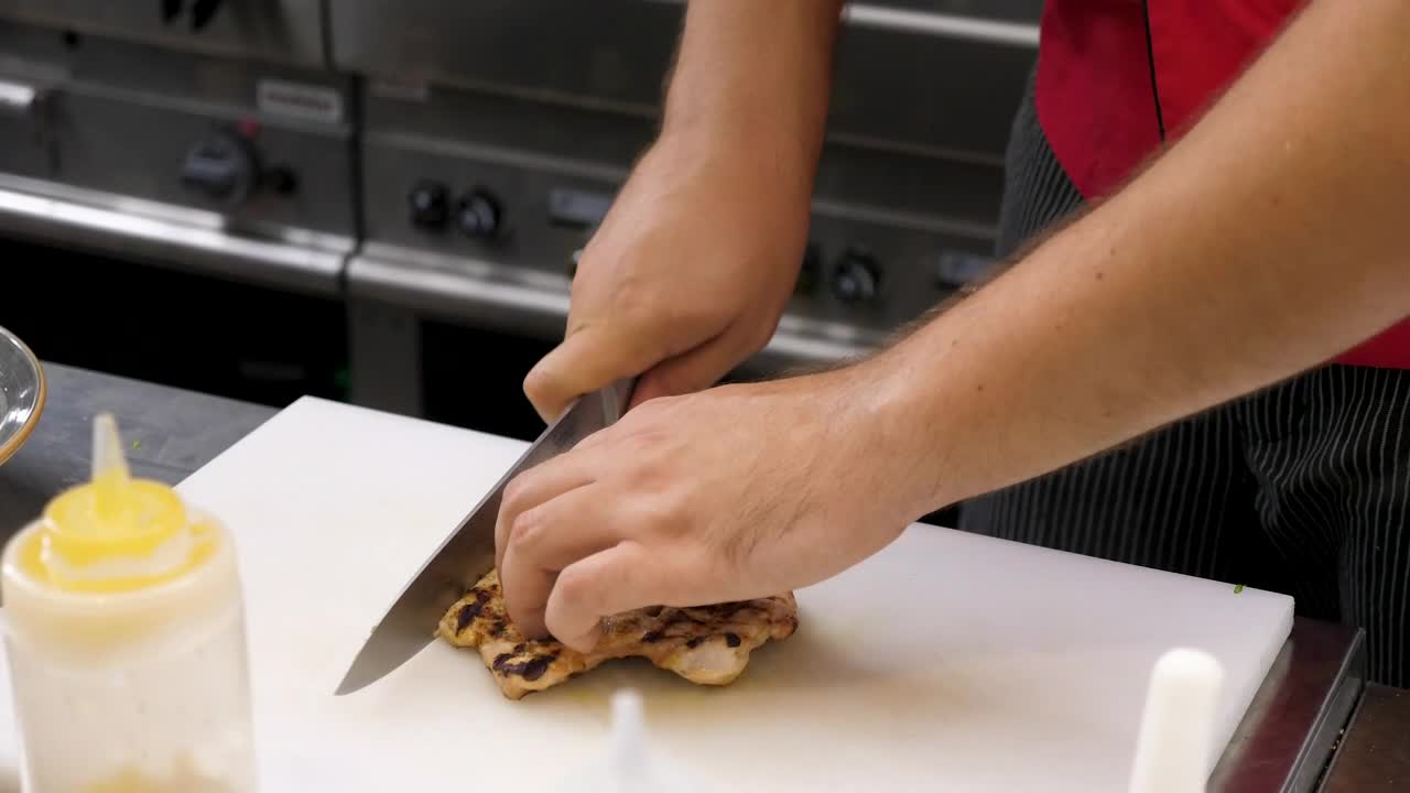 Stock Video Cutting Up A Chicken Steak Live Wallpaper For PC