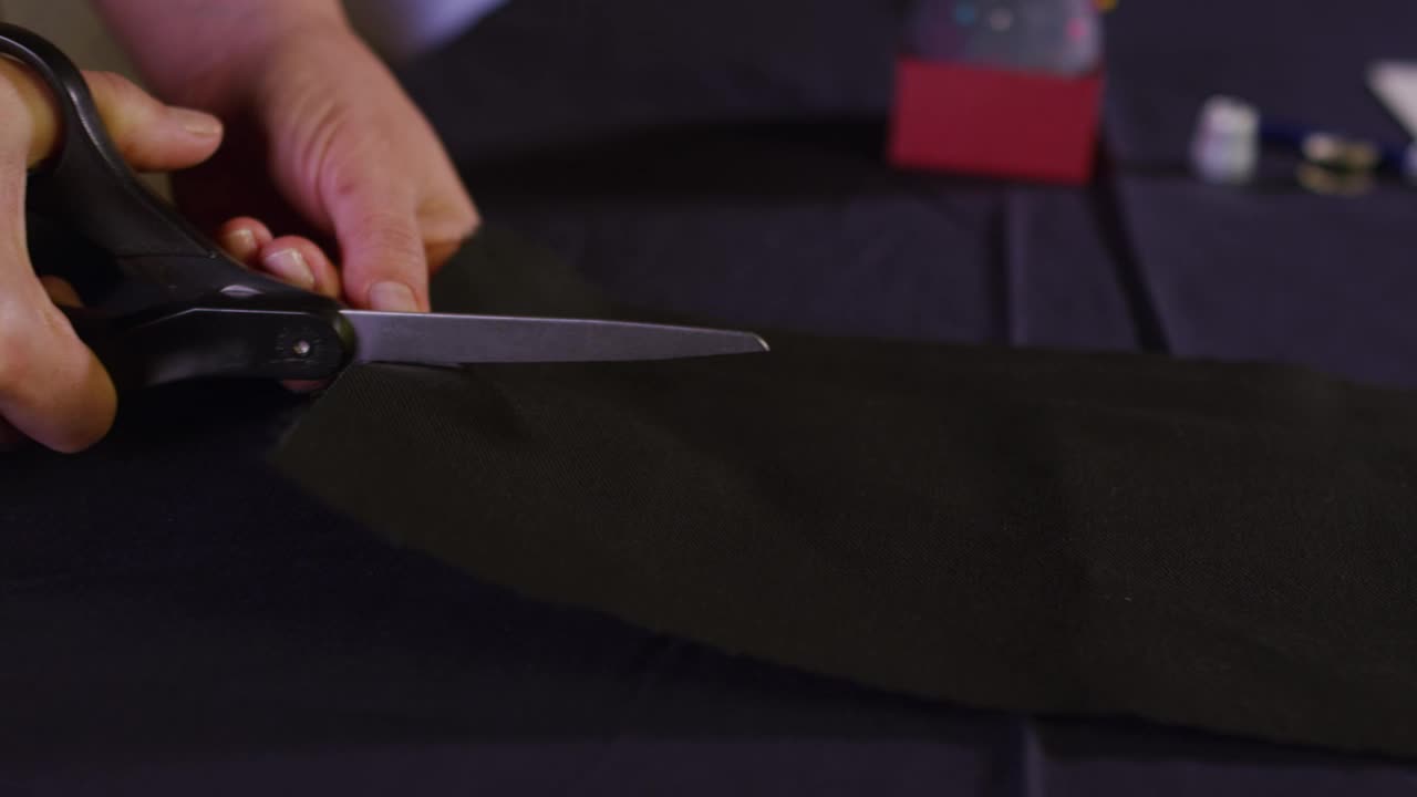 Stock Video Cutting Fabric Ready For Sewing Live Wallpaper For PC