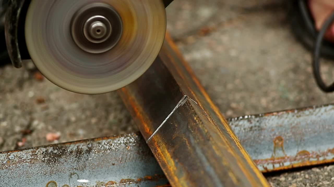 Stock Video Cutting A Metal Bar With A Saw Live Wallpaper For PC