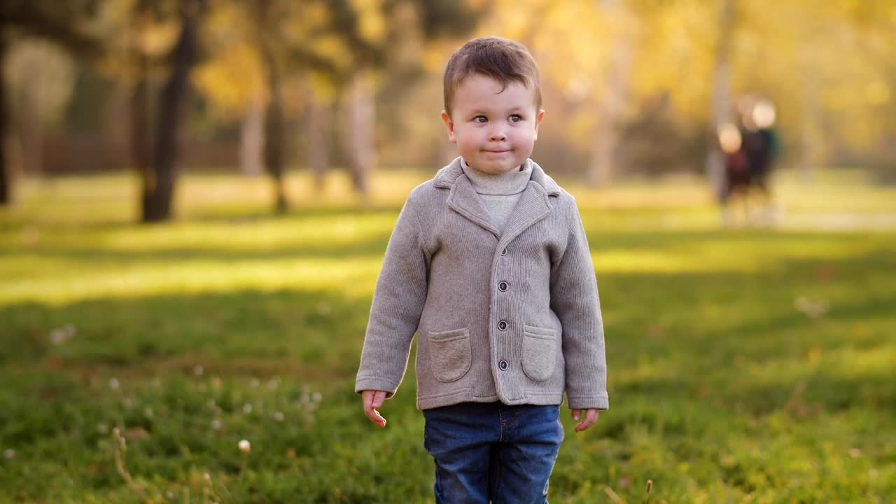 Stock Video Cute Boy Surprised In A Park Portrait Live Wallpaper For PC