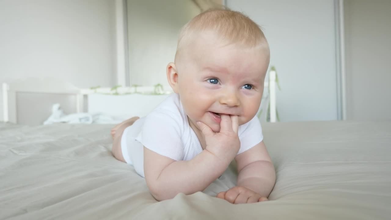 Stock Video Cute Baby Smiling At Home Live Wallpaper For PC