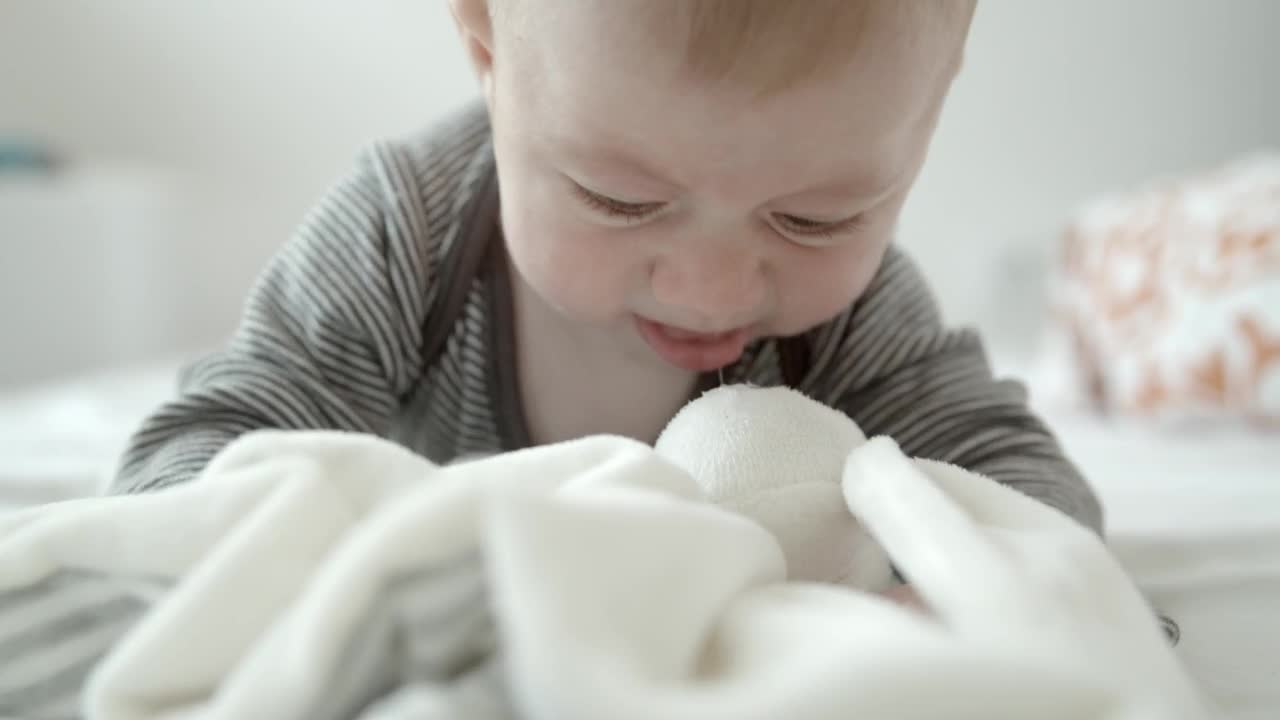 Stock Video Cute Baby Playing With A Teddy Live Wallpaper For PC