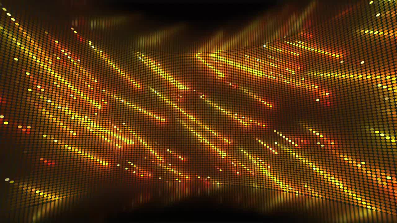 Stock Video Curved Screen Showing A Shower Of Yellow Lights Live Wallpaper For PC