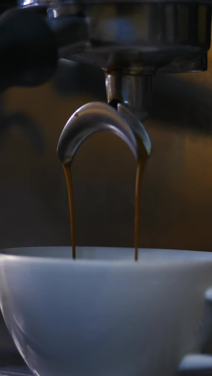 Stock Video Cup Being Filled With Coffee In A Coffee Machine Live Wallpaper For PC