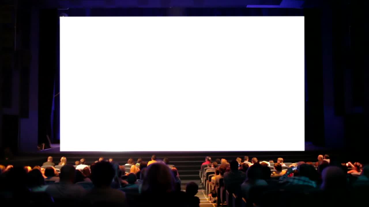 Stock Video Crowd Watching A Movie Live Wallpaper For PC