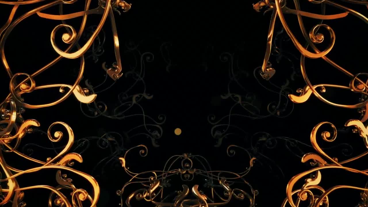 Stock Video Crossing Elegant And Tangled D Gold Frames Live Wallpaper For PC