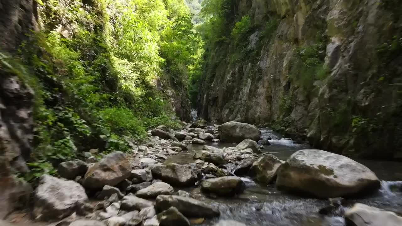 Stock Video Crossing A River Between Two Mountains Live Wallpaper For PC