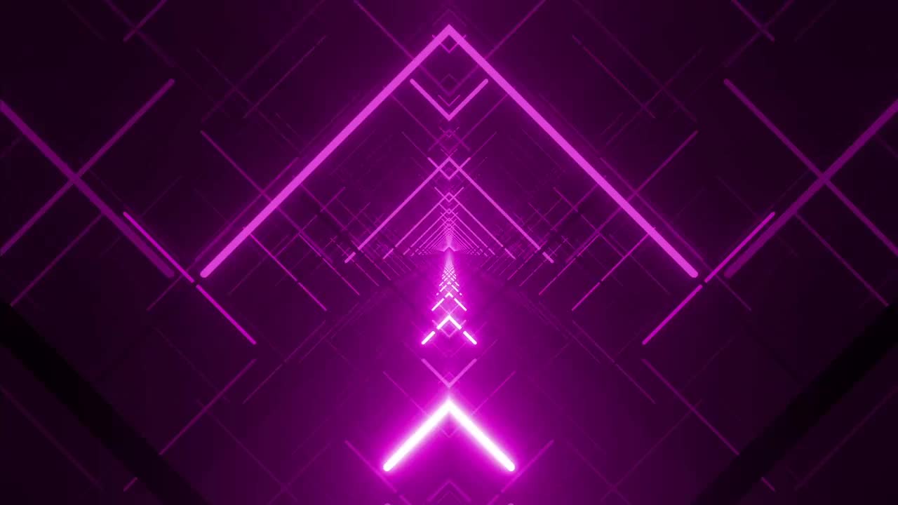 Stock Video Crossing A Rhombus Passage Of Violet Lights Live Wallpaper For PC