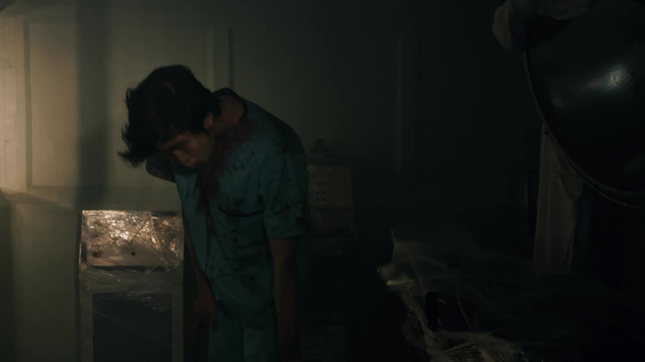 Stock Video Creepy Zombie Is Surprised By An Armed Mercenary Live Wallpaper For PC