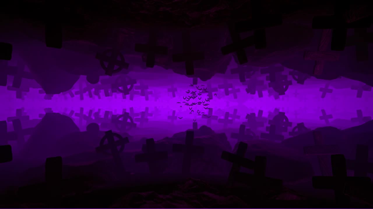 Stock Video Creepy Walk Through A D Graveyard With Bats Live Wallpaper For PC