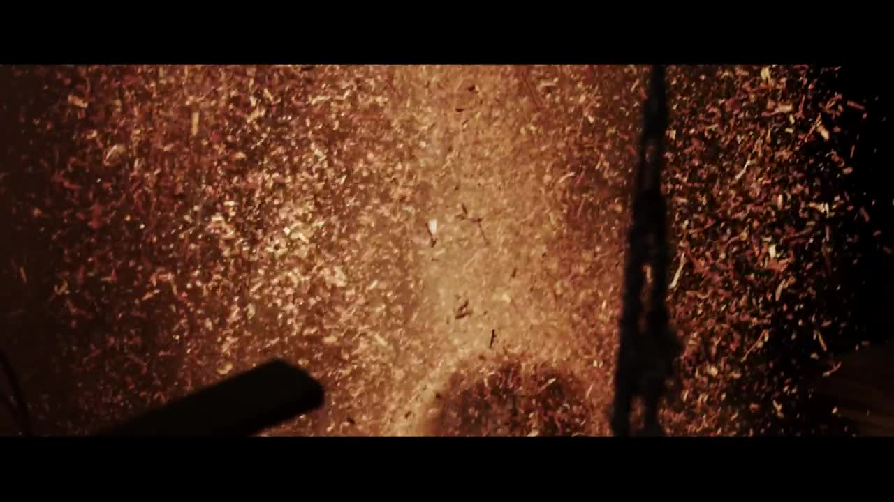 Stock Video Creepy Man In A Gas Mask Throwing Sawdust Live Wallpaper For PC