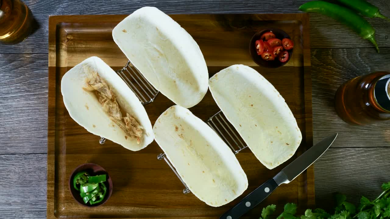 Stock Video Creating Chicken Tacos Timelapse Live Wallpaper For PC