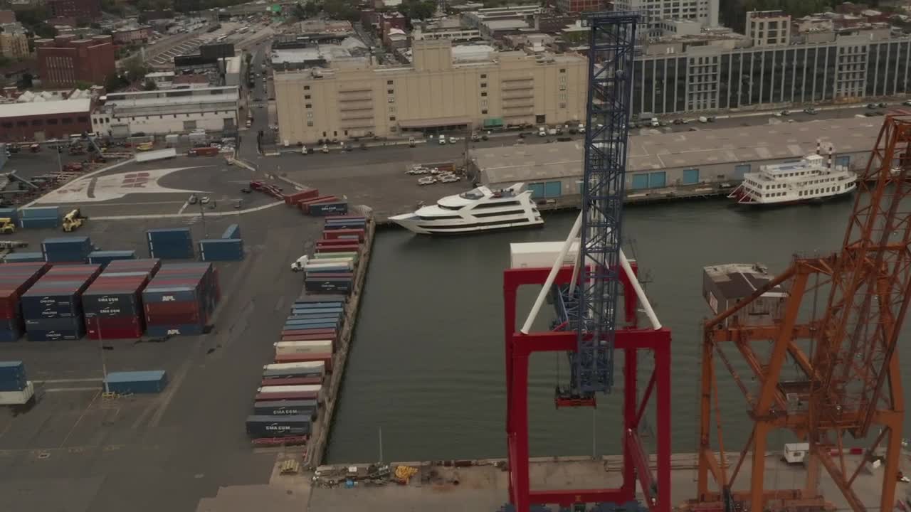 Stock Video Cranes And Containers In The Port Live Wallpaper For PC