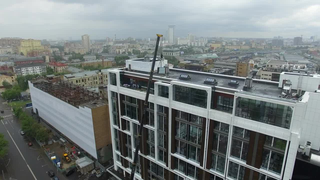 Stock Video Crane Lifting Window Panels Live Wallpaper For PC