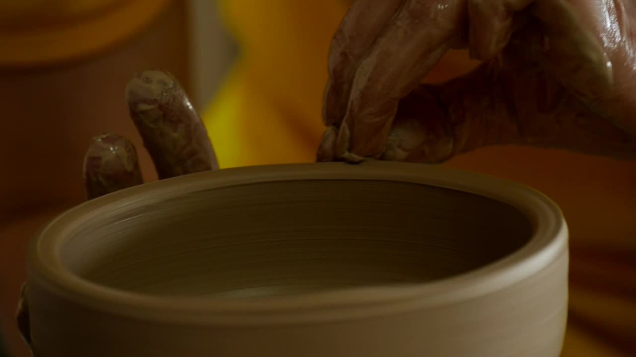 Stock Video Craftsman Making A Clay Vase Live Wallpaper For PC