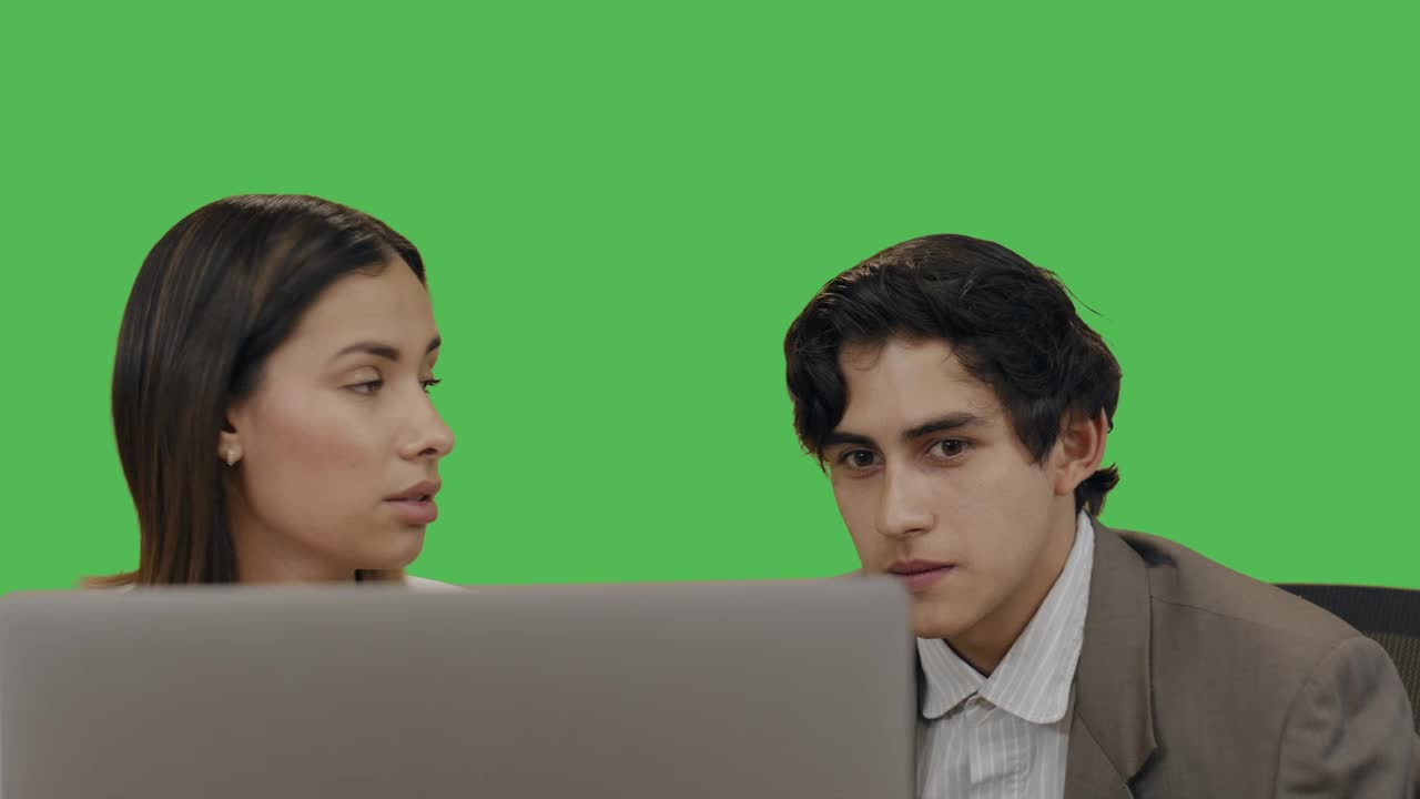 Stock Video Coworkers Working With A Chroma Key Background Live Wallpaper For PC