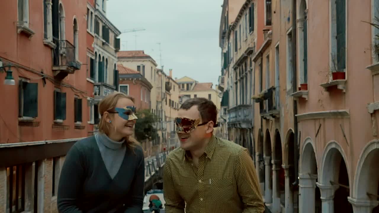 Stock Video Couple Wearing Festival Masks Live Wallpaper For PC