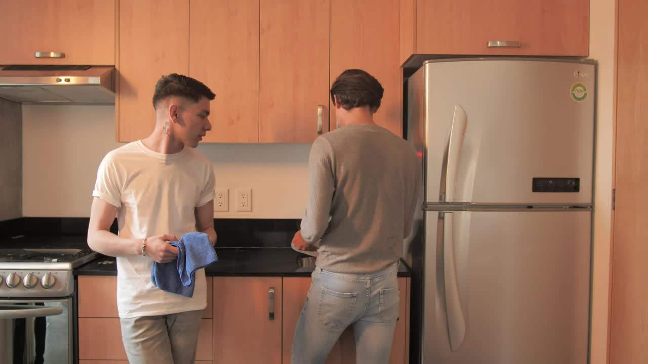 Stock Video Couple Washing The Dishes Live Wallpaper For PC