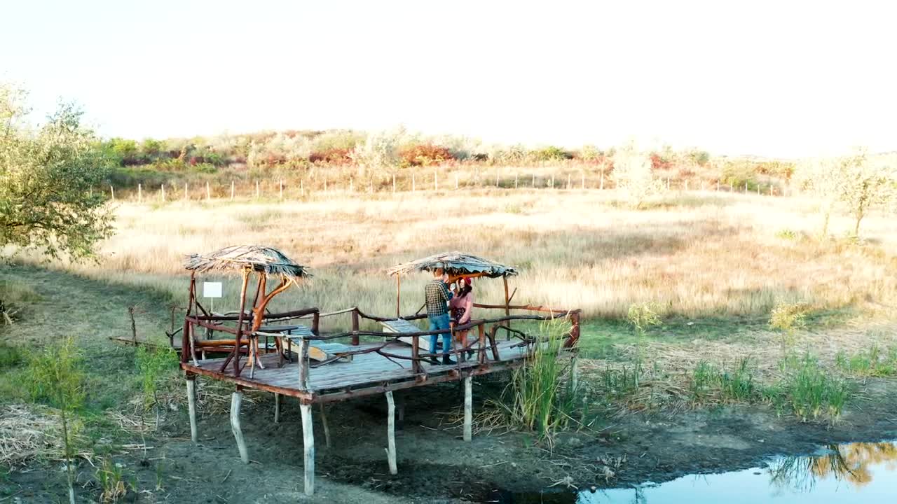 Stock Video Couple Spending Time On A Pier Live Wallpaper For PC