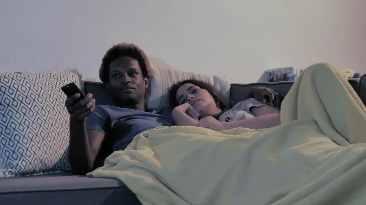 Stock Video Couple Sleeps On Couch Live Wallpaper For PC