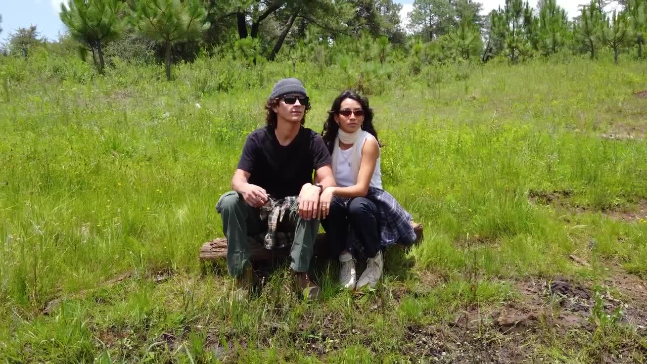 Stock Video Couple Sitting On The Shore Of A Lake Live Wallpaper For PC