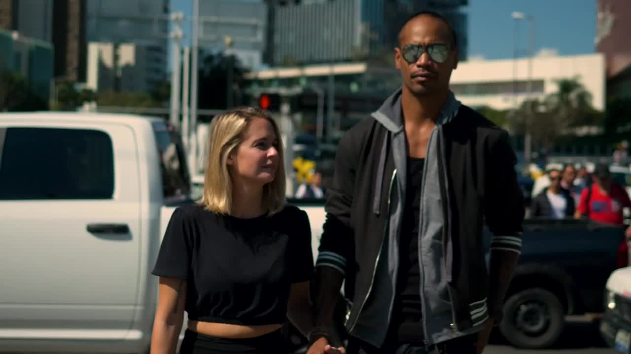 Stock Video Couple On Crosswalk In Slow Motion Live Wallpaper For PC